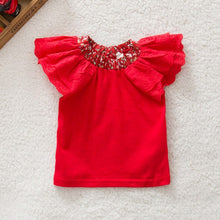 0-2Y Kids Baby Girls Clothing Floral Collar T-shirts Cute Short Sleeve Tops Blouses Shirts PY SM6
