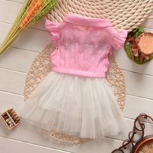 0-4Y Flower Baby Kids Girls Princess Tulle Dress Bowknot Party Shirt Tutu DressesSM6