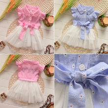 0-4Y Flower Baby Kids Girls Princess Tulle Dress Bowknot Party Shirt Tutu DressesSM6