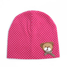 0-9M Lovely Infant Unisex Baby Boys Girls Bear Dots Pattern Cotton Cap Beanie Hats 9 Colors SM6