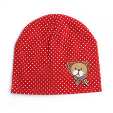 0-9M Lovely Infant Unisex Baby Boys Girls Bear Dots Pattern Cotton Cap Beanie Hats 9 Colors SM6
