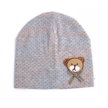 0-9M Lovely Infant Unisex Baby Boys Girls Bear Dots Pattern Cotton Cap Beanie Hats 9 Colors SM6