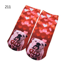 3D Print Animal Cat Women Socks Casual Cartoon Socks Low Cut Ankle Socks SM6