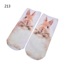 3D Print Animal Cat Women Socks Casual Cartoon Socks Low Cut Ankle Socks SM6