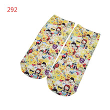 3D socks Harajuku Style Print women Socks Casual Low Cut Ankle Socks emoji print socks SM6