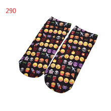 3D socks Harajuku Style Print women Socks Casual Low Cut Ankle Socks emoji print socks SM6