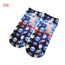 3D socks Harajuku Style Print women Socks Casual Low Cut Ankle Socks emoji print socks SM6