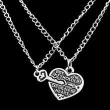 Best Friends Necklaces Key Heart Pendant Chain Necklaces Friendship SM6