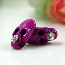 Fashion Skeleton Earring for Women Rhinestone Crystal Stud Earrings SM6
