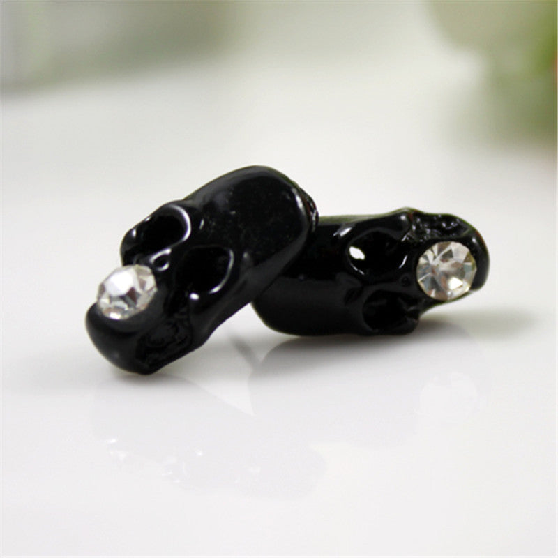 Fashion Skeleton Earring for Women Rhinestone Crystal Stud Earrings SM6