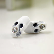 Fashion Skeleton Earring for Women Rhinestone Crystal Stud Earrings SM6