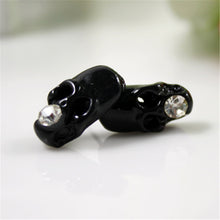 Fashion Skeleton Earring for Women Rhinestone Crystal Stud Earrings SM6