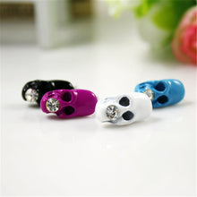 Fashion Skeleton Earring for Women Rhinestone Crystal Stud Earrings SM6
