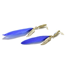 Leaf Feather Drop Earrings Vintage Crystal Bronze Leaf Long Earrings SM6