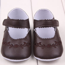 Newborn 0-12 Months Baby Girls PU Leather Shoes Princess Flower Crib Outdoor Kids ShoesSM6