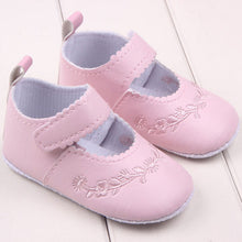 Newborn 0-12 Months Baby Girls PU Leather Shoes Princess Flower Crib Outdoor Kids ShoesSM6