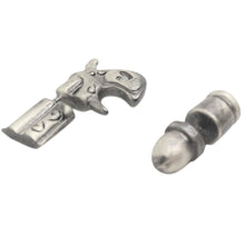 Punk Cool Retro 3D Revolver Shape Earring Bullet Gun Shape Ear Stud Earrings Earlets SM6