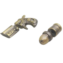 Punk Cool Retro 3D Revolver Shape Earring Bullet Gun Shape Ear Stud Earrings Earlets SM6