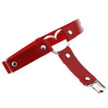 1 Pairs PU Garter Belts Sexy Ladies Elasticity Harness Heart Leg Chain Garter Belts Cosplay Tool Sous Vetement Femme Sexy#112 SM6