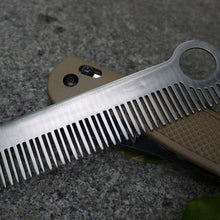 EDC Stainless Steel Polished Medium Tooth Comb Tactical Pocket Outdoor Toos SM6