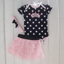 1 Set born Infant Baby Girl Clothing Polka Dot Headband  Romper  TUTU Outfit Clothes 3pcss Sets  SM6