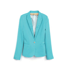 Casual Slim Solid Women Suit Blazer Women C y Color Jacket Coat Single Button Work Suit Outwear With Lining Vogue SM6