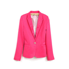 Casual Slim Solid Women Suit Blazer Women C y Color Jacket Coat Single Button Work Suit Outwear With Lining Vogue SM6