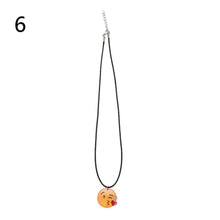 Cute Emoji Picture Pendant Necklace Leather Chain Emoticons Cabochon Collars for Women Fine Jewelry SM6