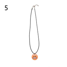 Cute Emoji Picture Pendant Necklace Leather Chain Emoticons Cabochon Collars for Women Fine Jewelry SM6