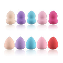 10 pieces/Pack Makeup Foundation Sponge Make Up Brush Set Powder Smooth Beauty Make Up Tool Color Random LY3 SM6