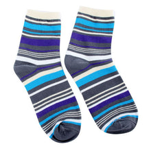 Cotton Warm Men Mixed Color Wide Stripe Ankle Soft Casual Socks PY8 SM6