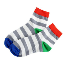 Cotton Warm Men Mixed Color Wide Stripe Ankle Soft Casual Socks PY8 SM6