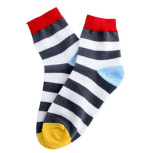 Cotton Warm Men Mixed Color Wide Stripe Ankle Soft Casual Socks PY8 SM6