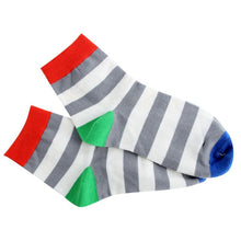 Cotton Warm Men Mixed Color Wide Stripe Ankle Soft Casual Socks PY8 SM6