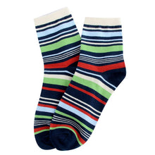 Cotton Warm Men Mixed Color Wide Stripe Ankle Soft Casual Socks PY8 SM6