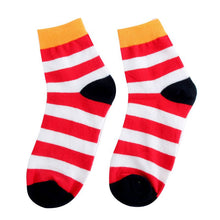 Cotton Warm Men Mixed Color Wide Stripe Ankle Soft Casual Socks PY8 SM6
