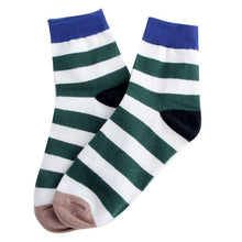 Cotton Warm Men Mixed Color Wide Stripe Ankle Soft Casual Socks PY8 SM6