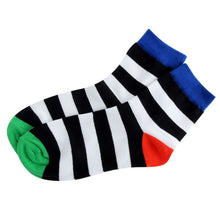 Cotton Warm Men Mixed Color Wide Stripe Ankle Soft Casual Socks PY8 SM6