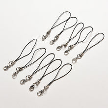 100 Pcs Black Cell Phone Lanyard Cords Strap Lariat Mobile Lobster Clasp SM6
