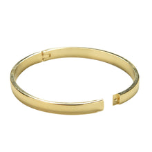 titanium steel plated 18K gold bracelet smooth surface lovers bracelets bangle for woman   man worn daily SM6