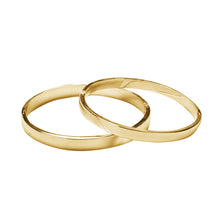 titanium steel plated 18K gold bracelet smooth surface lovers bracelets bangle for woman   man worn daily SM6