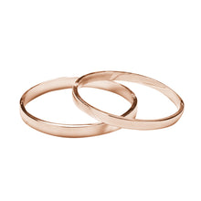 titanium steel plated 18K gold bracelet smooth surface lovers bracelets bangle for woman   man worn daily SM6