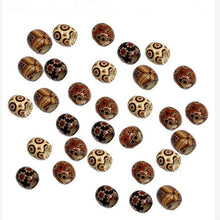 100Pcs Mixed Painted Wood Spacer Beads Fit Charm Bracelet SM6