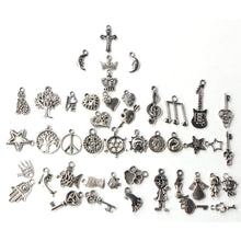 100Pcs Tibetan Silver Mix Charm Pendants Jewelry SM6