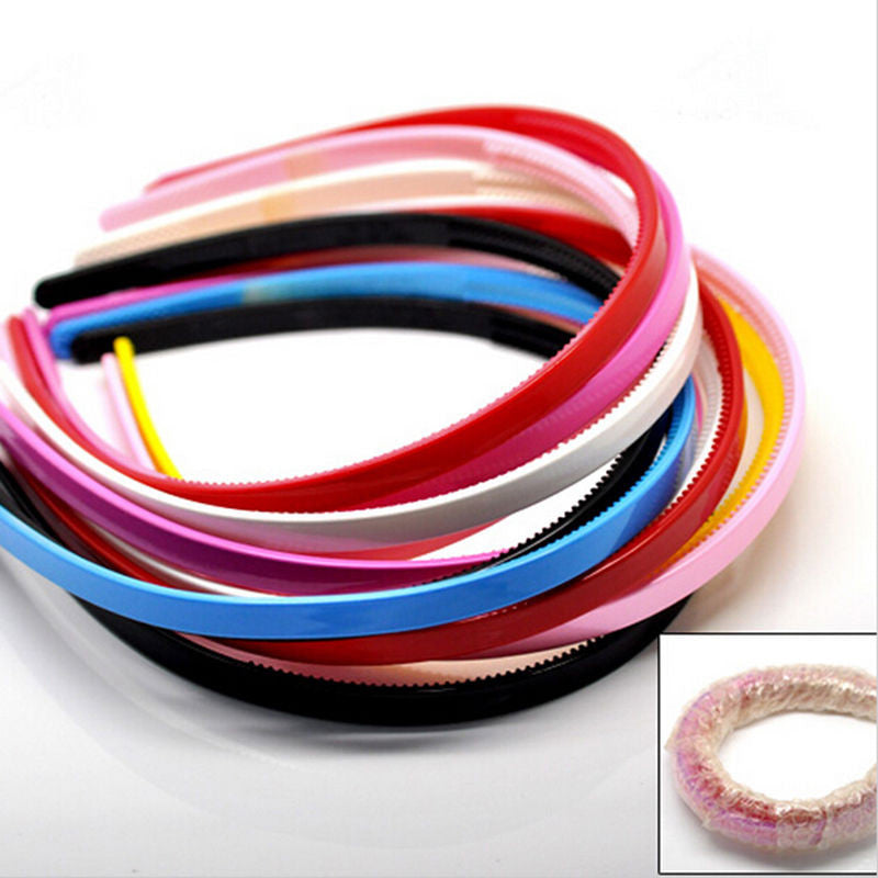 10PCS Headb s Plastic hairb s Ladies Girls Kids Simple Style Hair Hoops Teeth c y color SM6