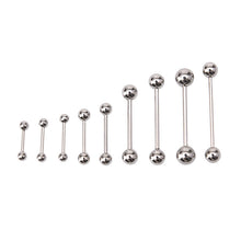 10PCS Stainless steel Ball Tongue Navel Nipple Barbell Rings Bars Body Piercing Sexy SM6