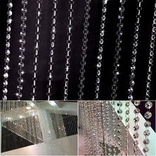 10pcss 1M/33 Foot Wedding DIY Decor Acrylic Crystal Beads Curtain Strand Garland PY6 SM6