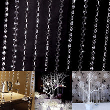 10pcss 1M/33 Foot Wedding DIY Decor Acrylic Crystal Beads Curtain Strand Garland PY6 SM6