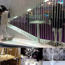 10pcss 1M/33 Foot Wedding DIY Decor Acrylic Crystal Beads Curtain Strand Garland PY6 SM6