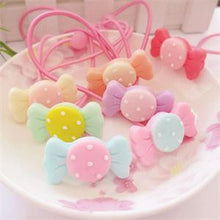 10Pcs Children Girl Elastic C y Hair B  Headwear Circle Hair Rope Hair Ponytail Holder SM6